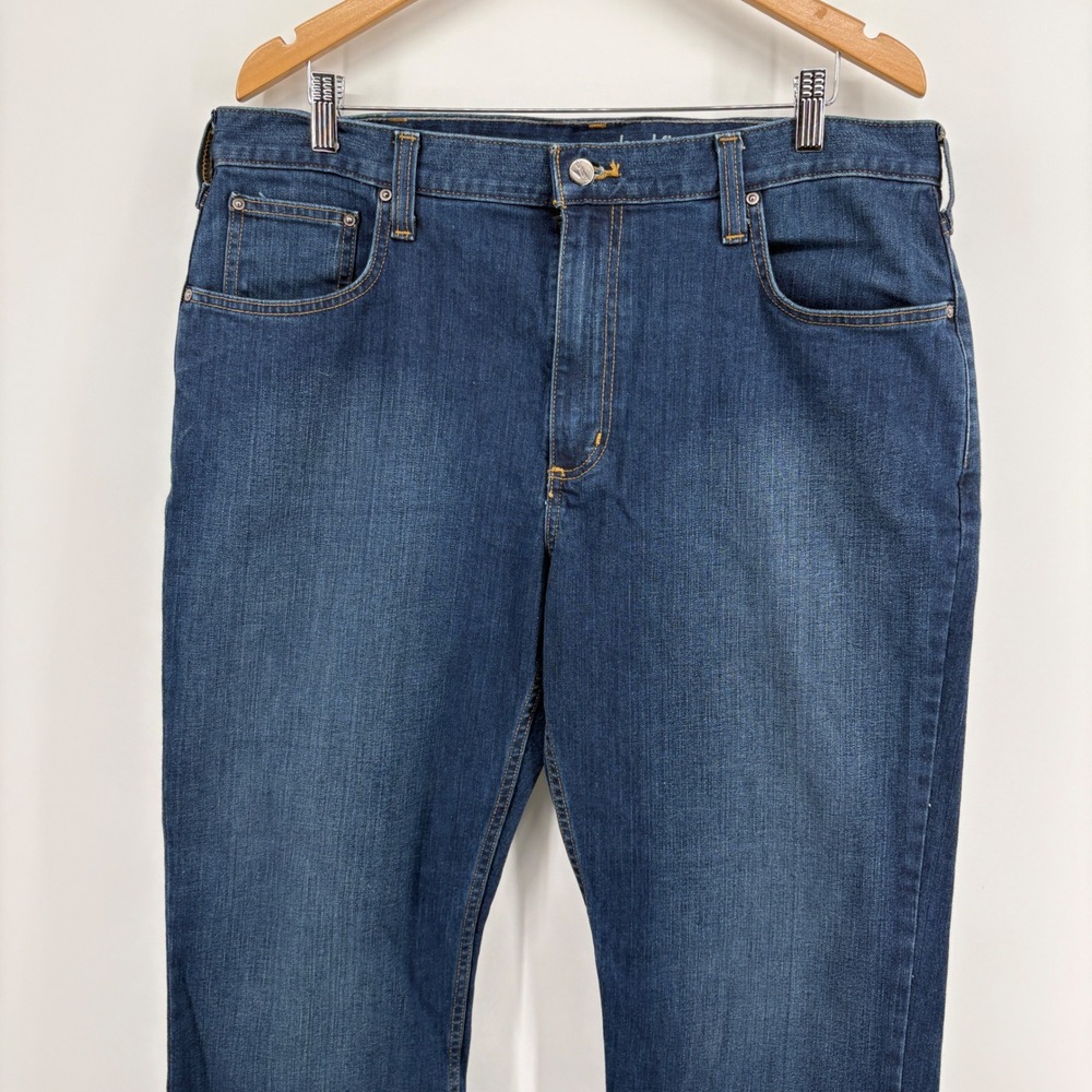 Carhartt Jeans Mens 38x32 Blue Excellent Rugged Flex Relaxed Fit 102804-498